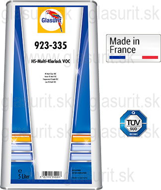 Glasurit 923-335 HS Bezfarebný lak VOC, Multi