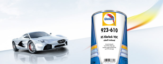Glasurit 923-610 HS Bezfarebný lak VOC, rýchloschnúci