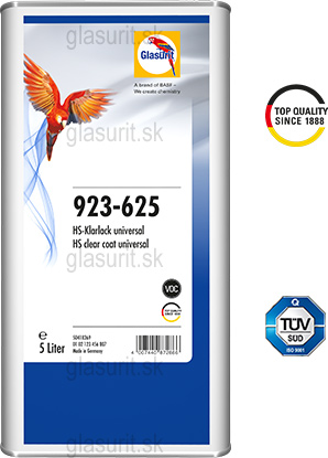 Glasurit 923-625 HS Bezfarebný lak VOC, univerzálny