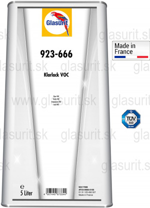 Glasurit 923-666 Bezfarebný lak, VOC