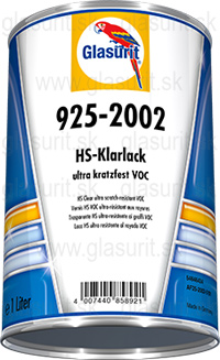 Glasurit 925-2002 HS bezfarebn lak VOC, ultra odoln voi krabancom