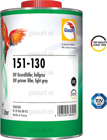 Glasurit 151-130 UV Základový plnič, svetlošedý