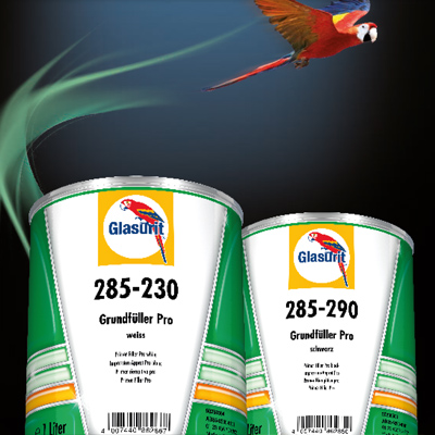 Glasurit 285-230 Základový plnič Pro, biely / Glasurit 285-290 Základový plnič Pro, čierny