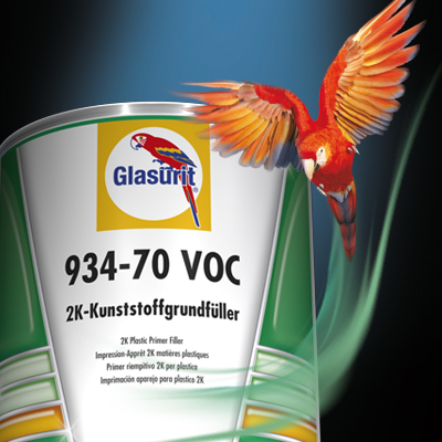 Glasurit 934-70 Základový plnič 2K na plasty, šedý