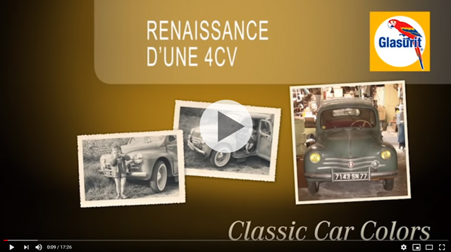 Glasurit restauration d'une 4CV